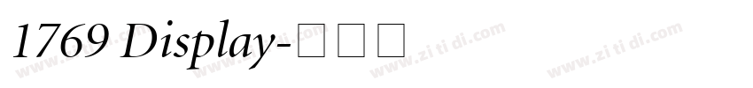 1769 Display字体转换
